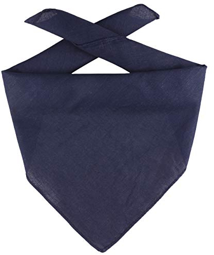 Hutshopping Bandana Tuch Bandanatuch Baumwolltuch Halstuch Bandanas Kopftücher (One Size - blau)