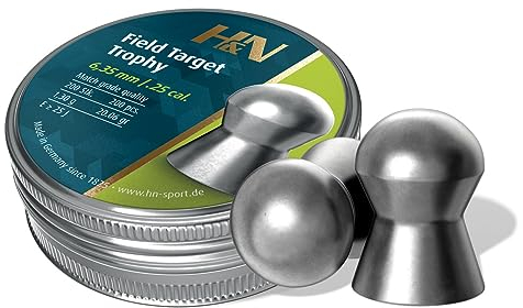 H&N Field Target Trophy 6,35 mm Diabolo/Luftgewehrkugel