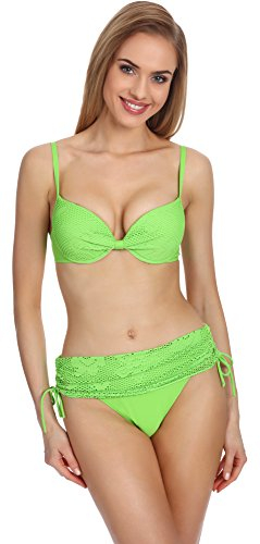 Merry Style Bikini Donna Push-up P504-55 (Verde, EU(Coppa 75 D / 38)=IT(2D/44))