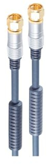 Shiverpeaks® SAT-Anschlusskabel RG59U, 7,50m, Mantelstromfilter, vergoldete Kontakte