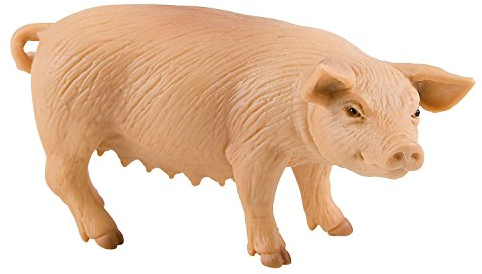 Bullyland 62311 - Spielfigur Hausschwein, ca. 10,2 cm große Tierfigur, detailgetreu, PVC-frei, ideal als kleines Geschenk für Kinder ab 3 Jahren