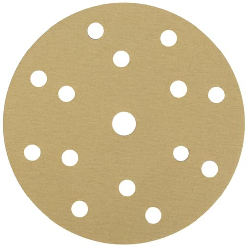 NTools HMF 7 Disque abrasif 150mm avec 15 Trous, Grain 320 | Disque poncage 150mm pour ponceuses excentriques avec ⌀ de plateau de ponçage 150 mm | Grain 320 | 10 pièces