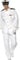 Smiffys Costume de capitaine Deluxe, blanc, avec veste, pantalon, casquette et gants