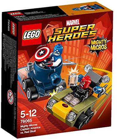 LEGO 76065 Super Heroes Mighty Micros: Captain America vs. Red S Building Set (Multi-Colour)
