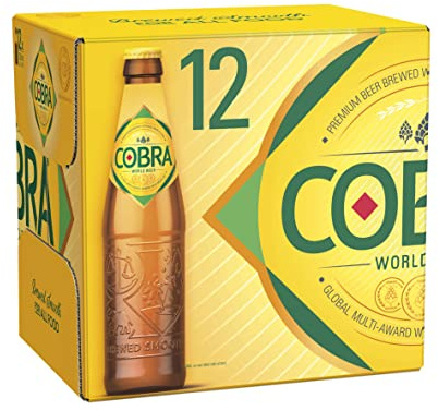 Cobra Premium Indian Lager Beer 12 x 330 ml (bottles)