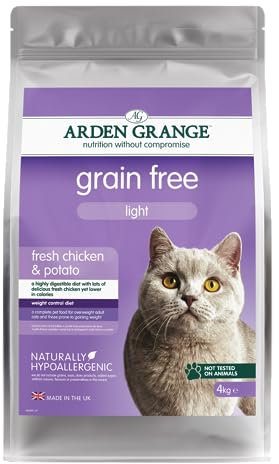 Arden Grange Light Grain Free Dry Cat Food, Fresh Chicken and Potato, 4 kg