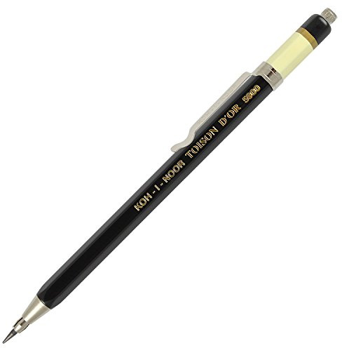 Koh-I-Noor : Mechanical Clutch Pencil Leadholder for 2mm Leads 5900 Black