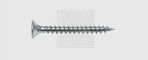 Spanplattenschrauben 4 mm 16 mm A Kreuz Pozidriv Stahl verzinkt 1000 Stück SWG