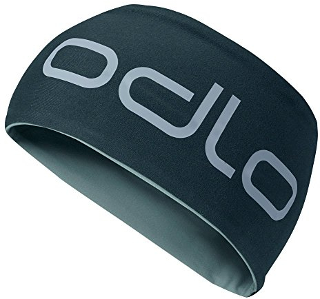 Odlo Unisex Stirnband REVERSIBLE, black - odlo steel grey, -