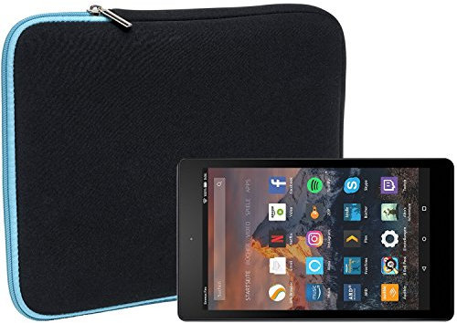 Slabo Funda Universal para Amazon Fire HD 8 Tablet Funda Protectora de Neopreno - Turquesa/Negro