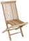 Spetebo Teak Holz Gartenstuhl Natur - 90 x 50 cm – Klappstuhl aus unbehandeltem Teakholz – zusammenklappbarer Holz Garten Stuhl Balkon Terrasse