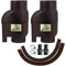 FILTRO AQUA PIOVANA FILTRO PLUVIALE T33 (x2) FILTRO PER ACQUA PIOVANA FILTRO PER GRONDAIA kit di 2 pz. in rame-marrone INSTALLAZIONE UNIVERSALE in tubo 50-110mm LA MIGLIORE EFFICIENZA DI FILTRAGGIO