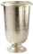 Alu Pokal Vase Gefäß H43D30cm - Antikstil - Farbe: Silber