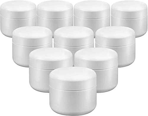 10 Pots vide double parois 30 ml avec opercule pour transvaser les gels uv et les résines