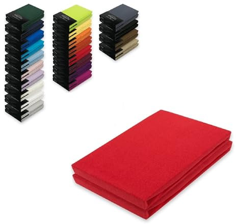 EXKLUSIV HEIMTEXTIL Jersey Spannbettlaken Doppelpack 200 x 220 cm Rot