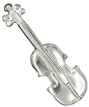 Broche Violon pour Homme ou Femme, Fait Main en Etain - Fabrication Française
