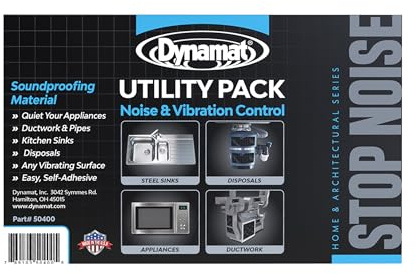 Dynamat Xtreme Architectural Utility Pak 24 – Sound Deadener Sheets – Soundproofing Material for Home – Noise Insulator and Vibration Control – Noise Barrier for Home Appliances – Made in USA