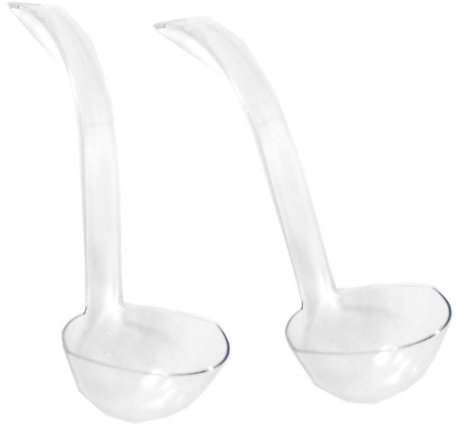 Party Dimensions Lot of 2 Clear Plastic Punch Bowl Ladles 5 oz, 2-Pack
