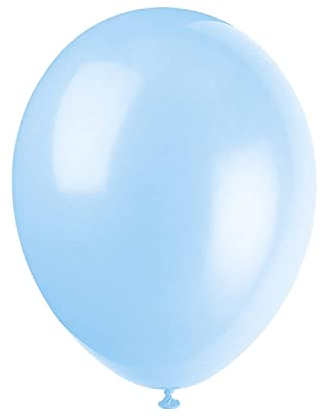 Unique Party Supplies 80018 Latex-Party-Luftballons - 30 cm - Tintenblau - 10er-Pack, Cool Blue