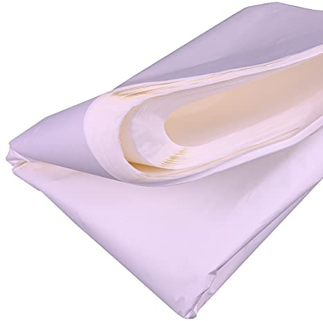Karnevalspapier, Nassfestigkeit, weißes Seidenpapier, 60 Blatt, Alternative zu Delipapier für Modellbau, Geli-Druck, gemischte Medien Handwerk usw., reißfest, wenn nass