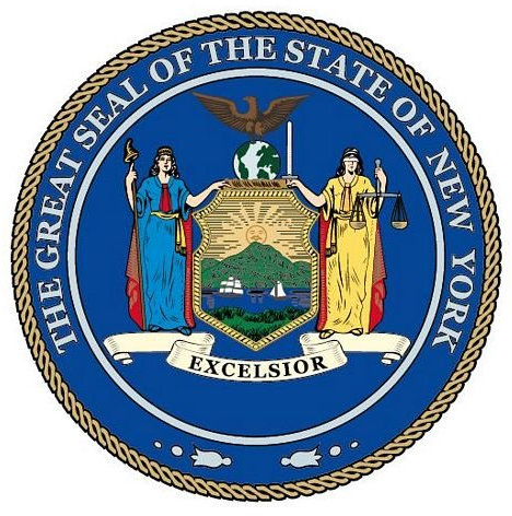 Autoaufkleber Sticker Fahne USA - New York Siegel Flagge Aufkleber