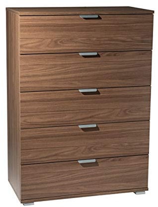 MeMi me612noc Commode, Bois, Noyer, 38 x 75 x 105 cm