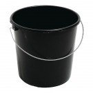 Plastikeimer rund 5l schwarz mit Metallbügel