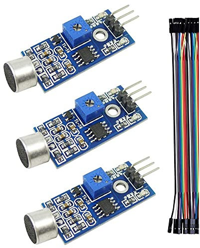 Aihasd 3PCS High Sensitivity Ton Mikrofon Sensor Detection-Modul für Arduino AVR PIC