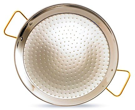 La Ideal - Paellera Valenciana Acero Inoxidable - Tamaño : 65 Cm