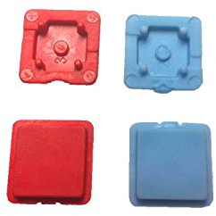Set di tasti per telecomando Cobra HiSec 7727 (2x pulsante blu / 2x pulsante rosso)