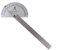 IPSmart Shinwa 31745 - Goniometro giapponese #19 in acciaio inox 0-180 gradi con testa rotonda di Shinwa