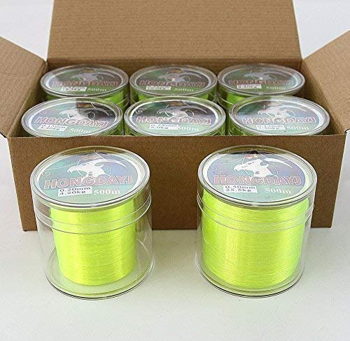 500m Monofileschnur Angelschnur (500mV) 500m Lang. Stärke 0,20mm, Tragkraft 4,20Kg.