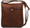 STILORD 'Lina' Elegante Vintage Damen Umhängetasche Schultertasche klein Abendtasche klassische Handtasche 10.1 Zoll Tablettasche echtes Leder, Farbe:cognac - dunkelbraun