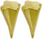 SPARES2GO Diamond Shape Log Splitter Wood Wedge (Pack of 2)