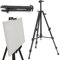 EYEPOWER Aluminium Feld Staffelei Leinwand Tischstaffelei 52-155cm Kinder Tafel Ständer Whiteboard Präsentationsständer