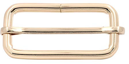 Wuuycoky Light Golden Metall Schiebetür Bar Tri-Glides Wire-Formed Roller Pin Schnallen Schieber, Inner Length:2,Inner Width:0.8,6Pcs