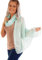DOLCE ABBRACCIO by RiemTEX ® Schal Damen PRIMA DONNA Stola Tuch aus Wildseide in zartem Grün Tücher in 31 Unifarben Halstücher Seidentuch Schals Damen Halstuch Seidenschal (Zartgrün)