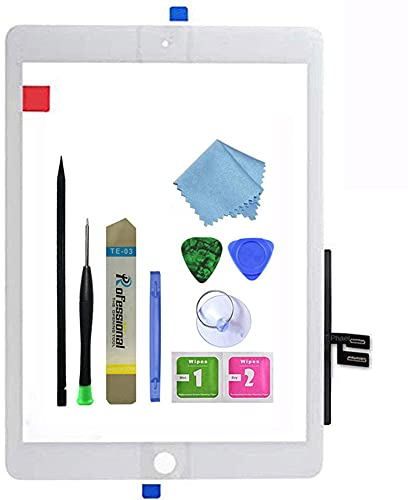 Zentop Touchscreen-Digitizer für weiÃŸes iPad 7/8 2019 2020 7. / 8. Generation iPad 10,2 Zoll A2197 A2198 A2200 A2270 A2428 A2429 A2430 Montage- mit Werkzeugset (ohne Home-Taste).