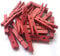 Vetrineinrete® 100 Pezzi mollette in Legno portafoto mollettine Rosse 3.5 cm Fai da Te Clip per Decorazione casa G48