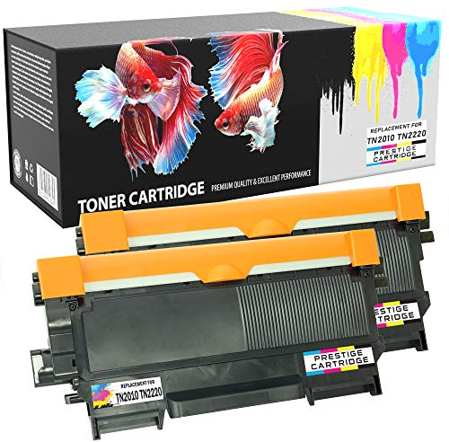 Prestige Cartridge TN-2010 TN-2220 Toner Kompatibel mit Brother HL-2130 HL-2132 HL-2135 HL-2220 HL-2230 HL-2240 2240D 2250DN 2270DW DCP-7055 7055W 7060D 7065DN 7070DW MFC-7460DN 7860DW | 2er Pack