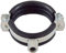 2 Stück - Rohrschelle/Halter/Befestigung •54mm-142mm •Dämmeinlage und Hakenverschluss Größe 108-112 mm