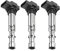Frankberg 3x Zündspule Kompatibel mit Ibiza III 6L1 2007-2008 Fabia I 6Y2 2001-2007 Fabia I 6Y3 2002-2004 Fabia II 542 545 2006-2011 Fox 5Z1 5Z3 5Z4 Polo 9N Replace# 03D905105A
