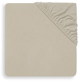 Jollein Drap-Housse en Jersey, 120 cm Longueur x 60 cm Largeur, Nougat