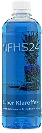 FHS24 Super Klareffekt 0,5L Pool Trübungsentferner Flockmittel Schwimmbad Whirlpool