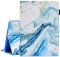 Ausmix iPad Mini Case, Protective Cover for Mini 2/3/4/5, PU Leather Smart Auto Wake/Sleep Case with Stand, Card Slot, Pencil Holder, 7.9 Inch, Blue Marble
