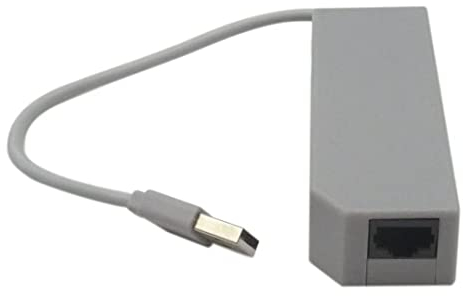 Xspeedonline Connecteur adaptateur réseau Internet LAN USB pour Nintendo Wii/Wii U/Switch