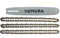 Nemura Guide de 25 cm + 3 Chaînes de tronçonneuse - 40 Maillons Entraîneurs - Pas 3/8 LP - Jauge 0.50 (1,3mm) - Pièces Détachées pour Outillage Jardin de qualité professionnelle - Marque Française
