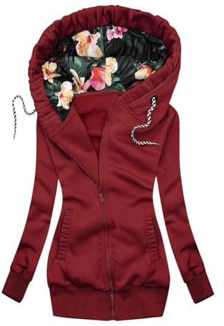 Winterjacke Damen Lang Damen Pullover Bolero Bordeaux Gute Jacke Cardigan Damen Oversize Long Shirt für Damen Softshelldamenjacke Graphic Tee y2k Oberteile Damen Sommer LäSsig