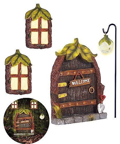 Feenhaus Fenster und Tür (Fairy Door B)