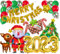 Merry Christmas Dekoration Weihnachts Banner Riesenzahl 2023 Gold Folienballon Weihnachtsmann Rentier Weihnachtsbaum Geschenk Zuckerstange Ballon Deko Konfettiballons Grün Rot Weinachten 2023